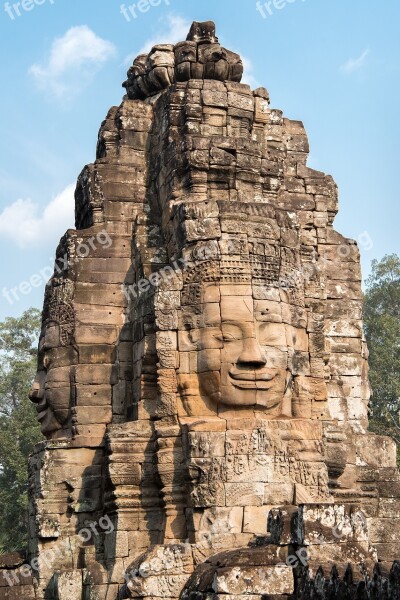 Angkor Wat Bayon Temple Ancient Temple Siem Reap