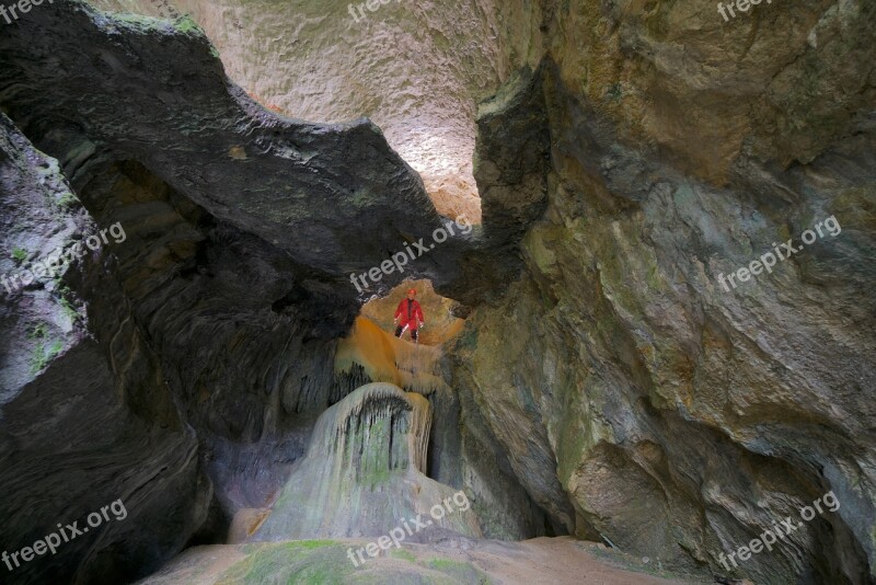 Cave Calcite Cavity Karst Nature