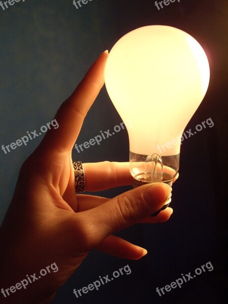 Lamp Lightbulb Electricity Lit Easy