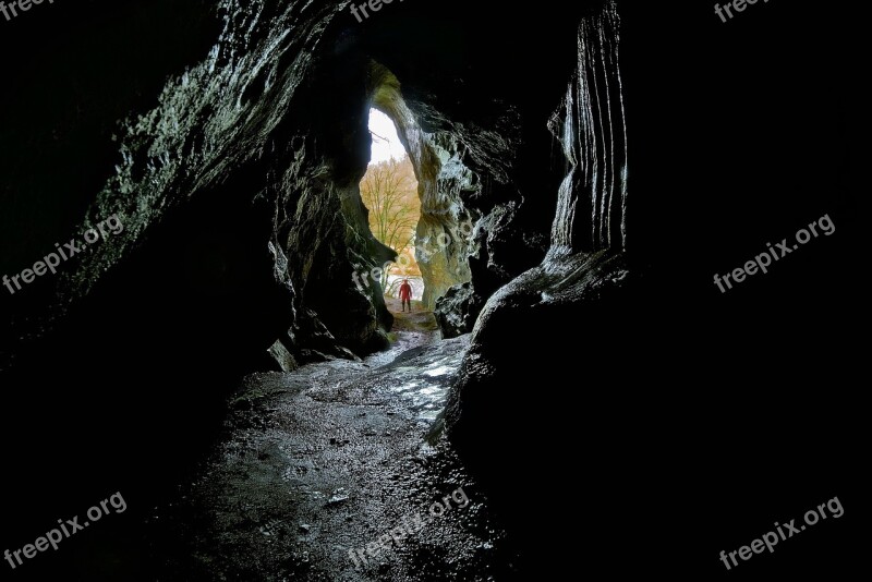 Porch Cave Potholing Reflection Free Photos