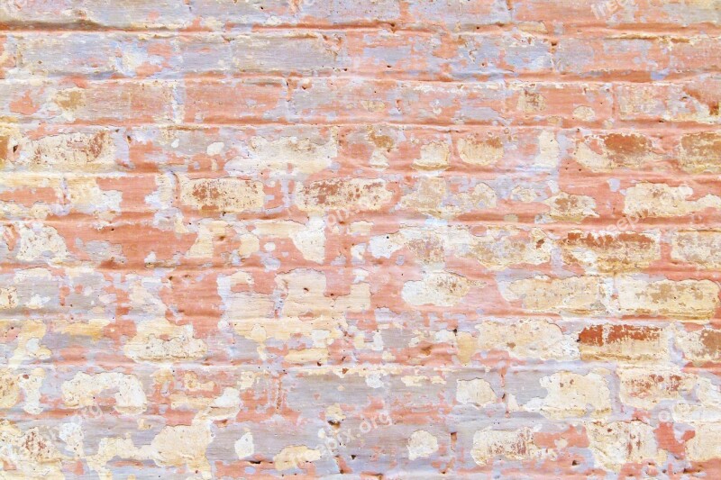 Pattern Bricks Background Texture Peeling Paint