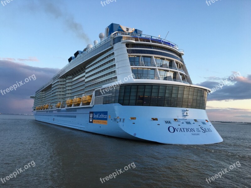 Cruise Ship Ovation Of The Seas Travel Sky Sea