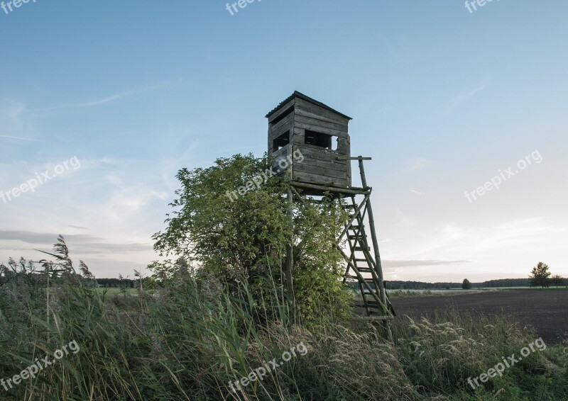 Delight Hunter Seat Watching Tower Nature Conservation Sky