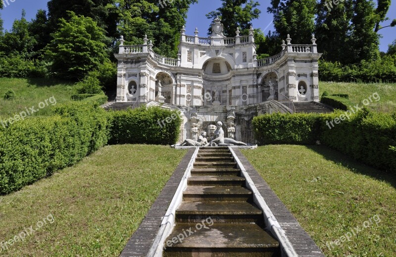 Architecture Torino Statues Villa Della Regina Summer