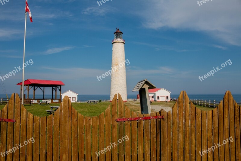 Lighthouse Nautical Seafaring Fence Sky