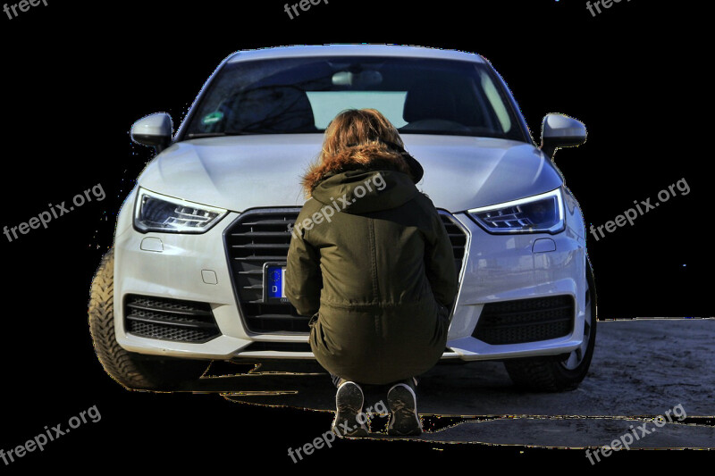 Audi A3 Car Person Woman