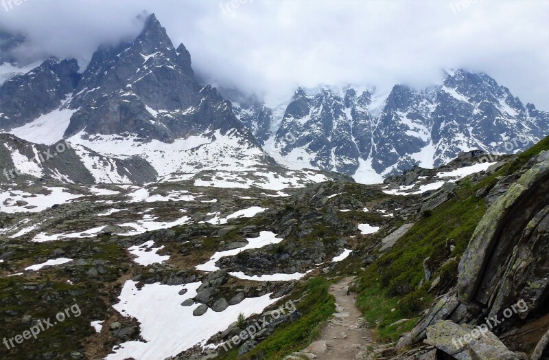 Nature France Alps Mountain Snow