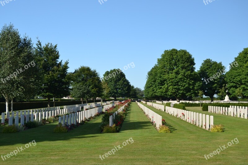 Military Cemetery Normandy Graves Peace World War