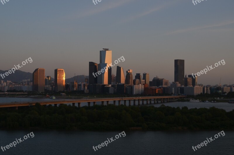 Korea Co Ltd Seoul Yeouido Nature Sunset