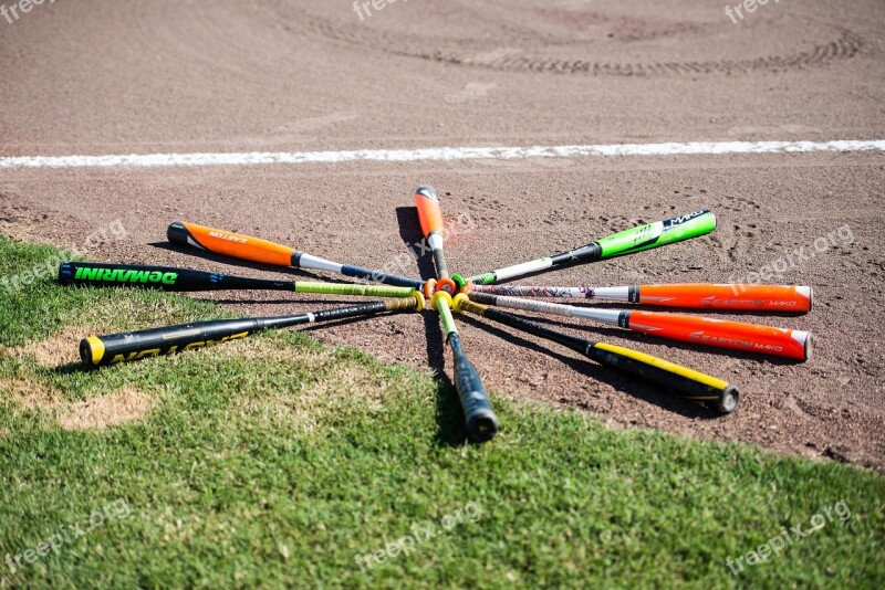 Baseball Bats Field Free Photos