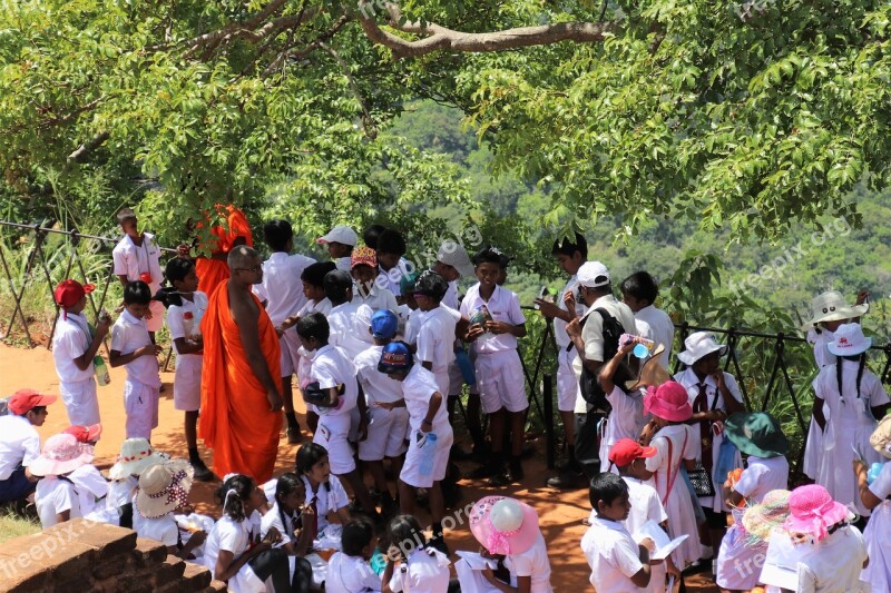 Buddhist Students Tour People Religion