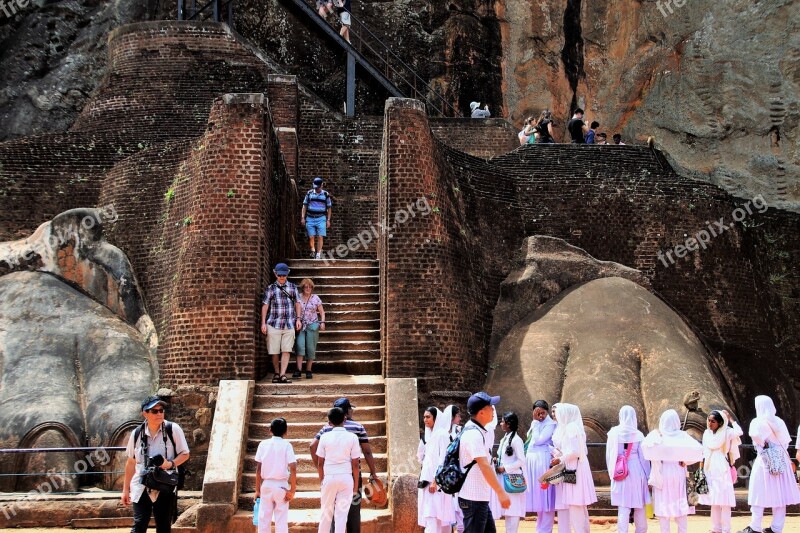 Sigiriya Stairs Rock Sri Lanka Tour