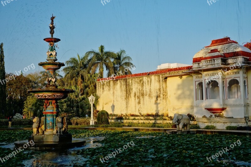 Fountain Architecture Travel Park Hinduism