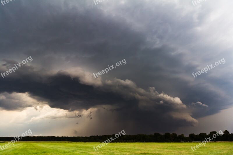 Super Cell Cumulonimbus Storm Hunting Meteorology Thunderstorm