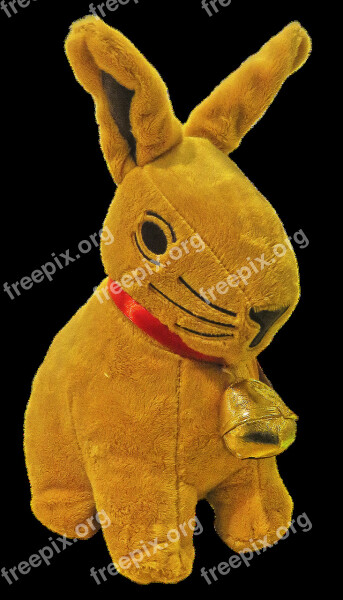 Easter Bunny Stuffed Animal Bell Hare Soft Toy