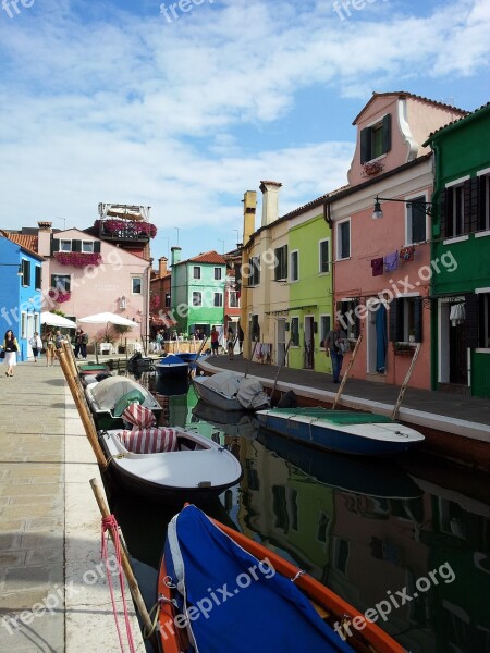 The Waterways In The Venetian Journey Boat Free Photos