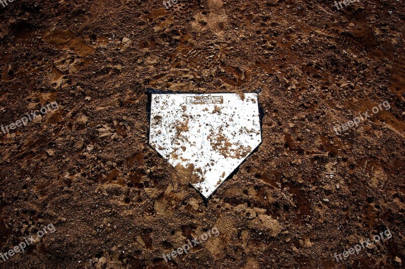 Soil Dirty Stone Baseball Base