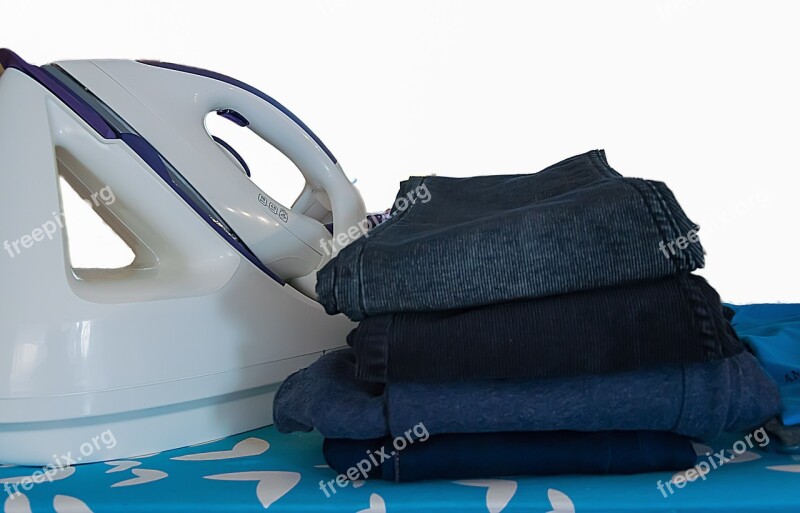 Clothing Equipment Background Iron Ironing Board