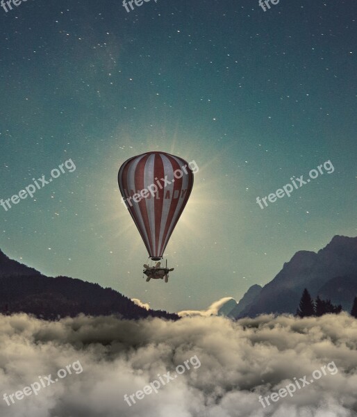 Adventure Exploration Sky Parachute Hot-air Ballooning