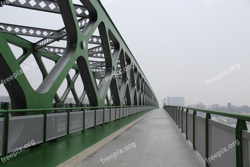 Bridge Green Slovakia Old Bridge Danube