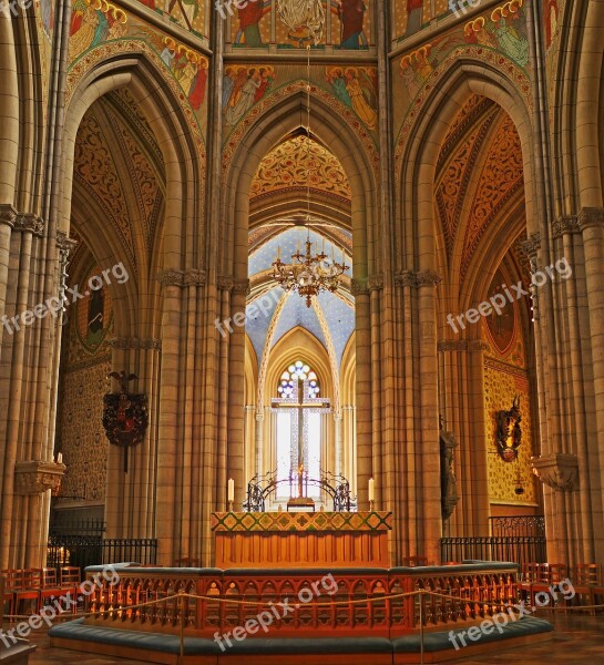 Uppsala Cathedral Sanctuary The Coronation Church Main Church Bishop Church