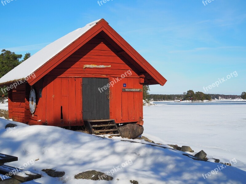 Outdoor Cultural Building Fisherman Snow Winter