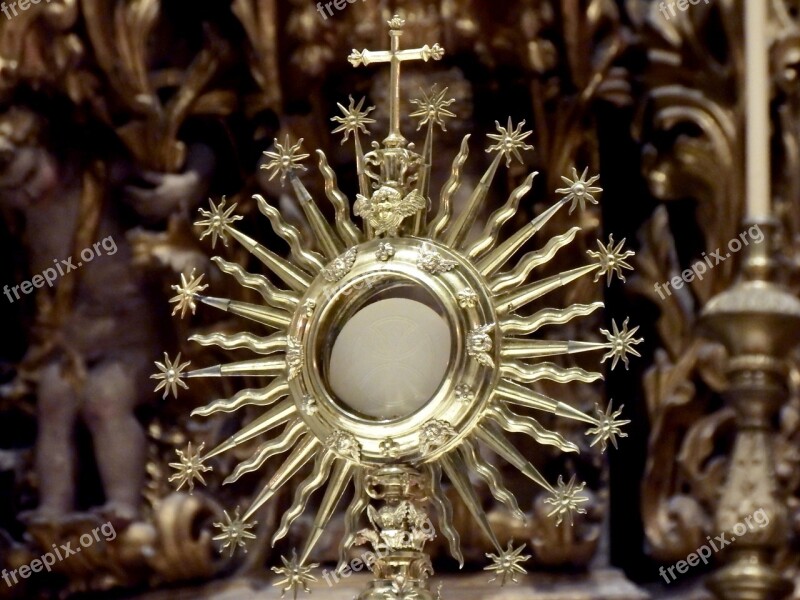 Eucharist Monstrance Holy Communion Catholic Cc0