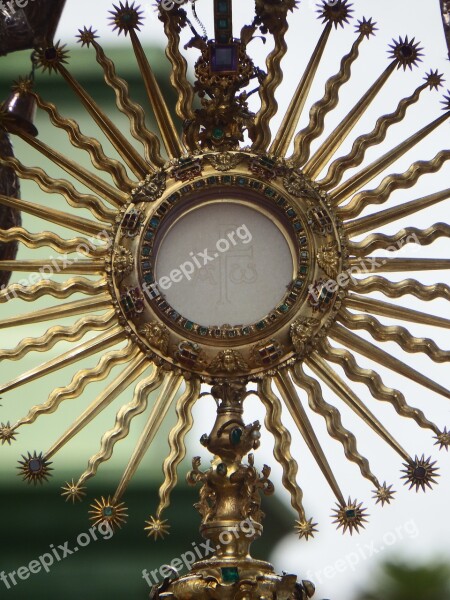 Monstrance Eucharist Communion Jesus Christ Sacrament