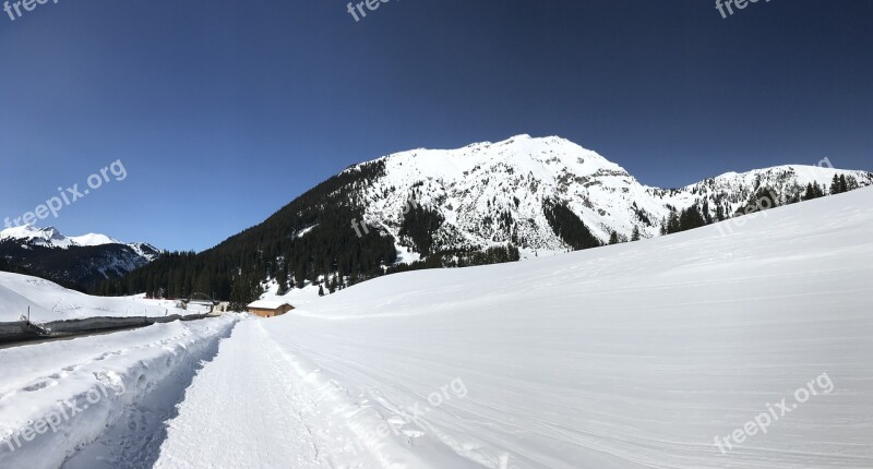 Snow Winter Cold Mountain Frozen