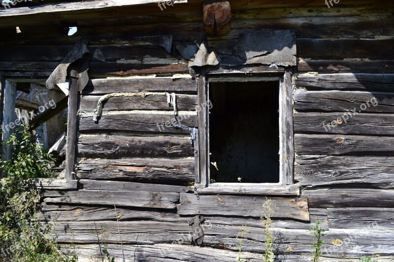 Wood Old The Abandoned House Balance Beam