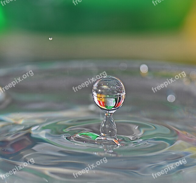 Wet Drop H2o Reflection Liquid