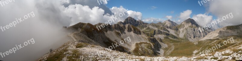 Nature Panoramic Landscape Panorama Mountain