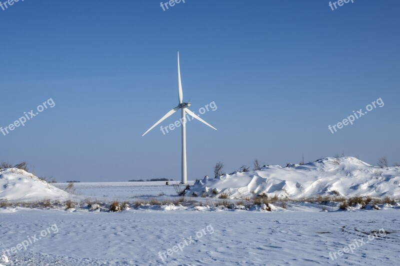 Windmill Wind Power Wind Snow Performance