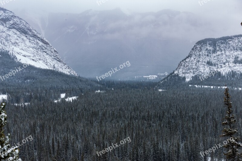 Snow Mountain Nature Landscape Travel