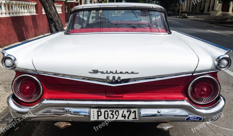 Cuba Vedado Almendron Classic Car