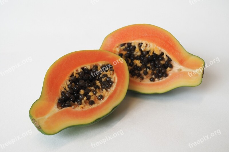 Fruit Food Papaya Sweet Seed