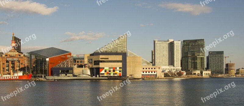 Water Architecture Panoramic City Modern