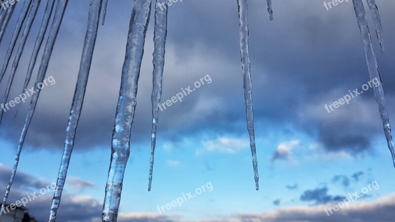 Nature Sky Cold Frost Blue Sky