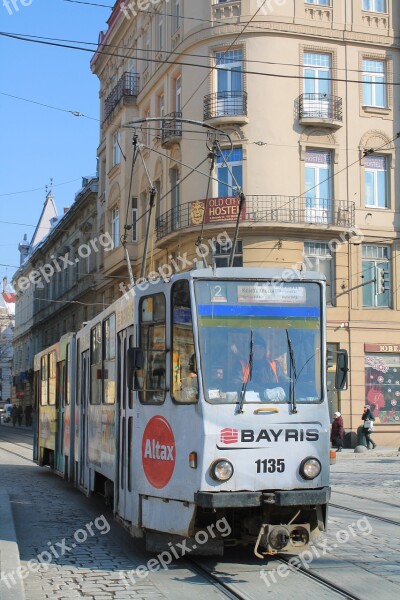 Street Megalopolis Travel To Go To The Tram Tram