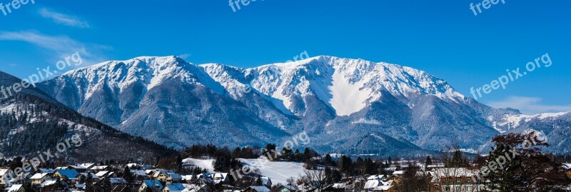 Snow Panorama-like Panorama Mountain Nature