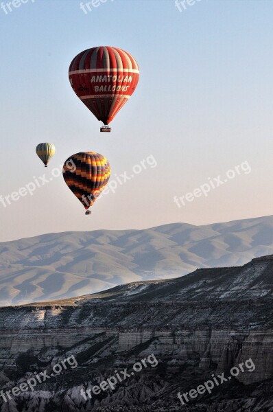 Cappadocia Turkey Landscape Anatolie Mountain