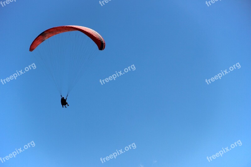 Flight Paragliding Sky Freedom Clouds