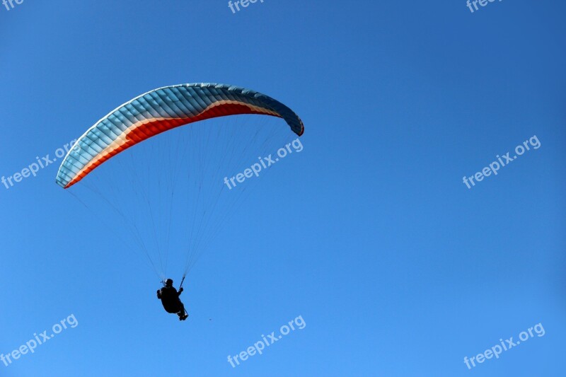 Flight Paragliding Sky Freedom Clouds