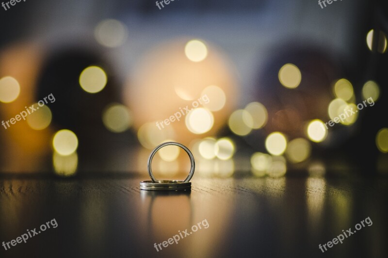 Wedding Rings Ring Bokeh Pre-wedding