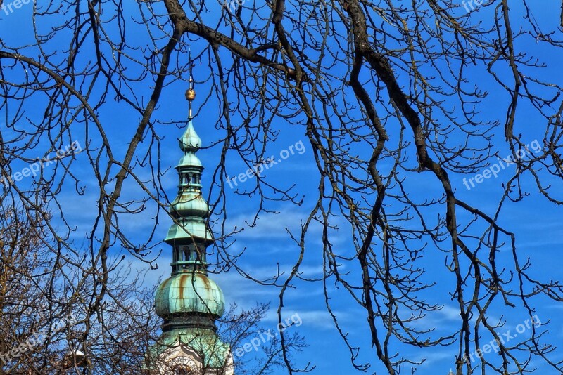 Church Steeple Sky Religion Christianity