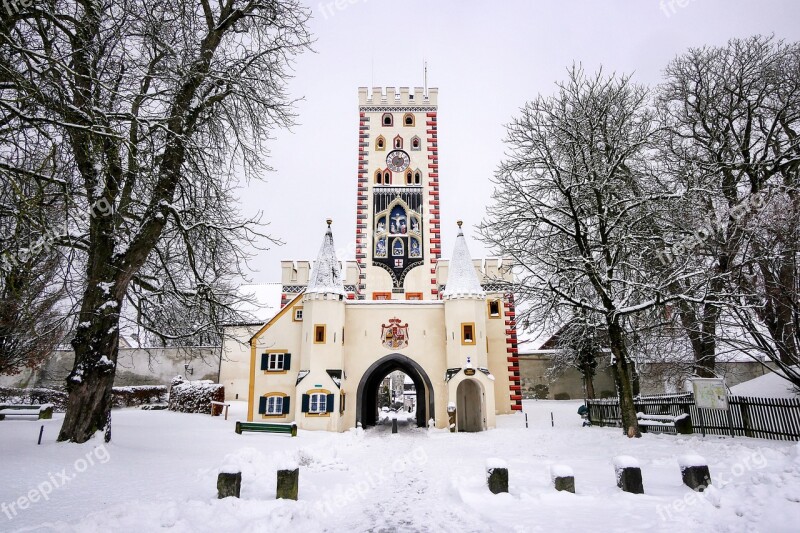 Architecture Winter Snow City Building