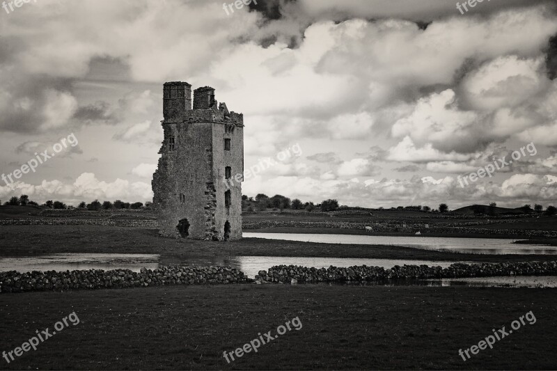 Galway Rural Ruin Historical Sky