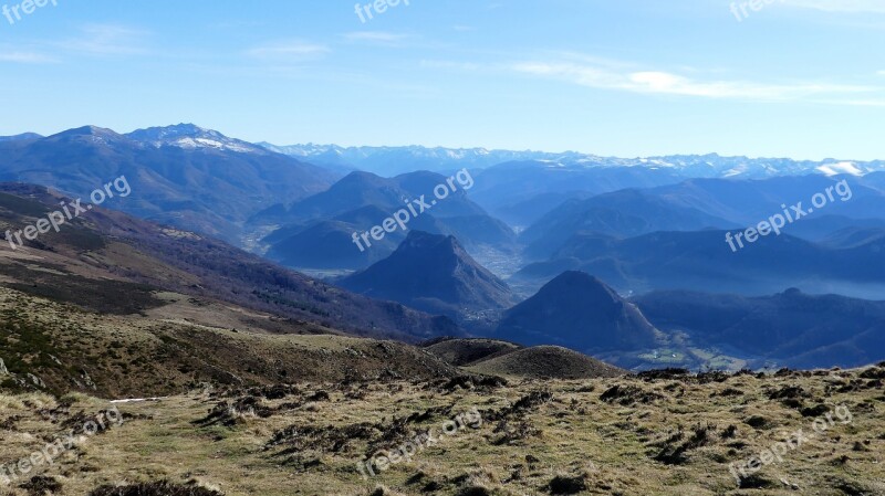 Nature Landscape Mountains Valley Piton