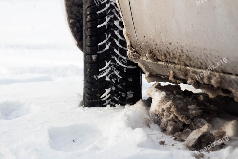 Winter Snow Frost Car Tire