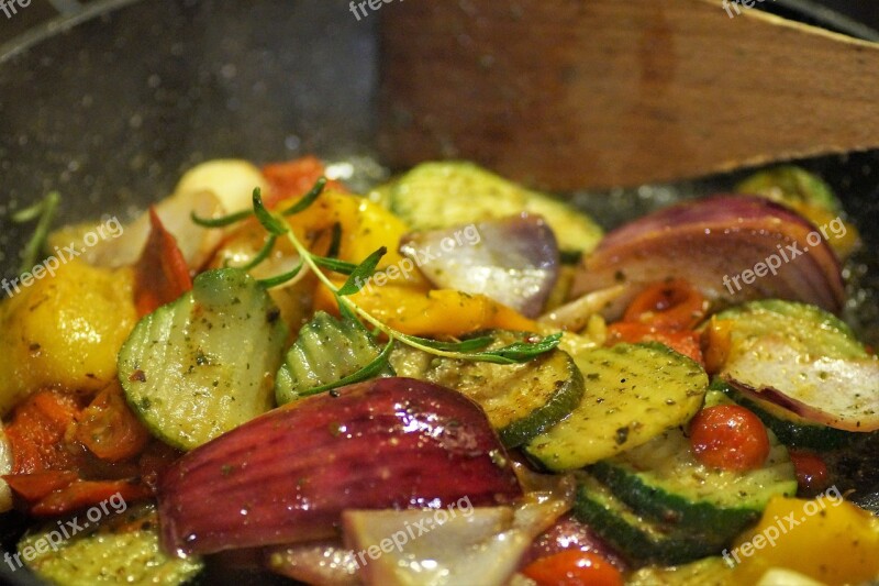 Grilled Vegetables Vegetable Pan Zucchini